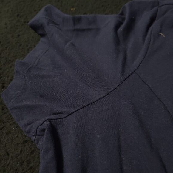 Isaac Mizrahi Live Womens Top Blue Size 1X Cotton Blend Stretch Pullover - Picture 9 of 12